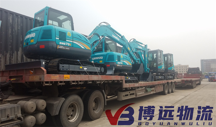 輪式挖掘機 長沙博遠(yuǎn)物流助力機械大廠